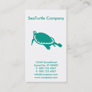 custom turtle company business card