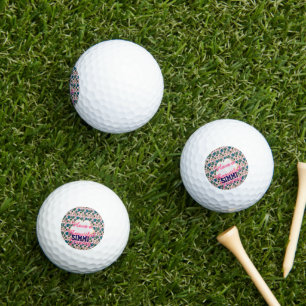 Custom turtle pattern golf balls
