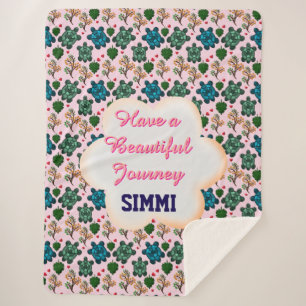 Custom turtle pattern  sherpa blanket