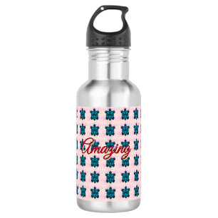 Custom turtle pattern Sherpa Blanket 532 Ml Water Bottle