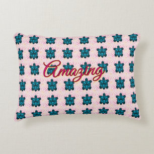 Custom turtle pattern Sherpa Blanket Decorative Cushion