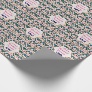 Custom turtle pattern  wrapping paper