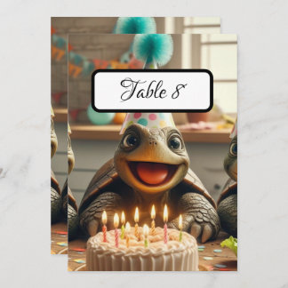 Custom Turtle Table Place Cards,