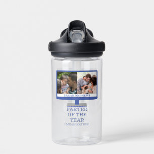 Custom TV farter of the year funny dad 2 photo Water Bottle