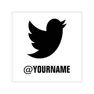 Custom Twitter Name, Follow me on Twitter Self-inking Stamp