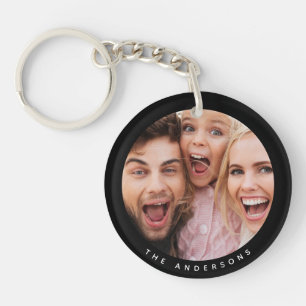 Custom Two Photo Double Sided Acrylic Key Ring