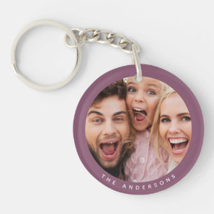 Custom Two Photo Double Sided Acrylic Key Ring