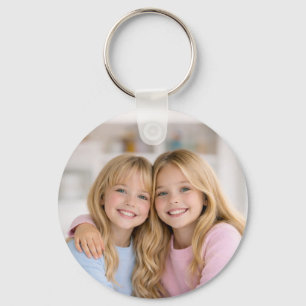 Custom Two Photo Double Sided Aluminium Key Ring