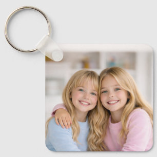 Custom Two Photo Double Sided Aluminium Key Ring