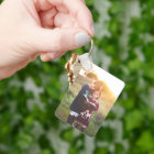Custom Two Photo Double Sided Aluminium Keychain