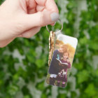 Custom Two Photo Double Sided Aluminium Keychain