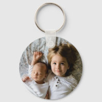 Custom Two Photo Double Sided Round