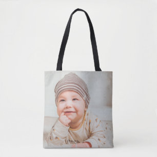 Custom Two Photo Tote Bag