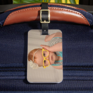 Custom Two-sided Baby Photo Personalised Luggage Tag