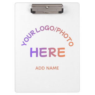 Custom Two-Sided Corporate Logo Name Clipboard