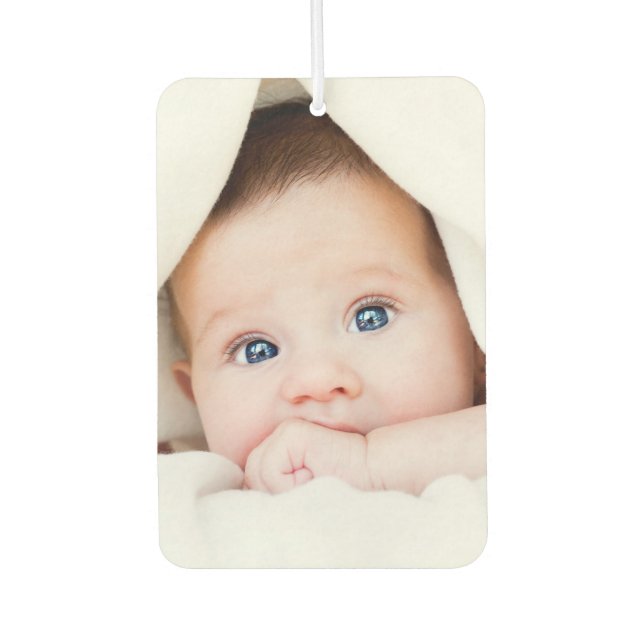 Custom Two Sided Kids Family Photo Car Air Freshener (Front)