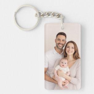 Custom Two-Sided Photo Key Ring