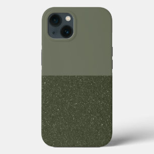 Custom Two-Tone Moss Green iPhone 13 Case