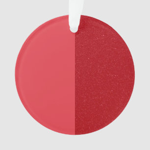 Custom Two-Tone Red Acrylic Ornament