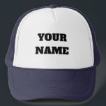 Custom Two-Tone Trucker Hat<br><div class="desc">Design your own look with this classic two-tone trucker hat. The front white panel is your blank canvas, ready to be personalised with a name, a favourite phrase, or a cool design. Whether you're looking for a unique gift, a fun accessory for a group event, or just want to add...</div>