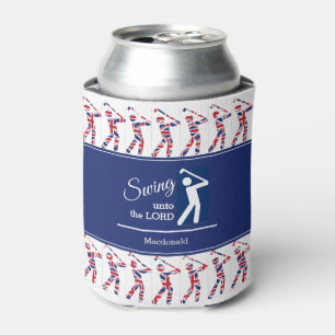 Custom UK UNION JACK Golf Can Cooler
