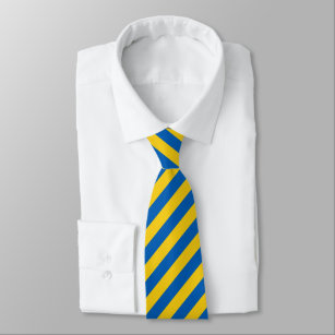 Custom Ukraine Plain Flag Tie