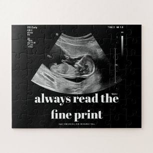 Custom Ultrasound Pregnancy Announcement 56pc Jigsaw Puzzle