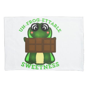 Custom Un-frog-ettable Sweetness Frog Gift Pillowcase