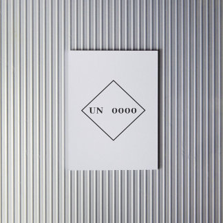 Custom UN Number Sticker