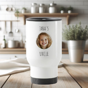 Custom Uncle   Personalised Photo Travel Mug" Mug