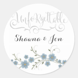 Custom Unforgettable Wedding Stickers