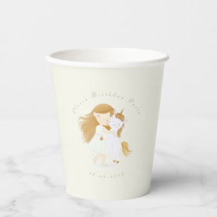 Custom Unicorn Birthday Party, Baby Shower Paper Cups