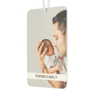 Custom Unique Both Sides Family Photo Car Car Air Freshener