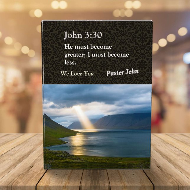 Custom Unique Christmas Gifts for Pastors Grey Photo Block (Unique Christmas Gifts for Pastors)