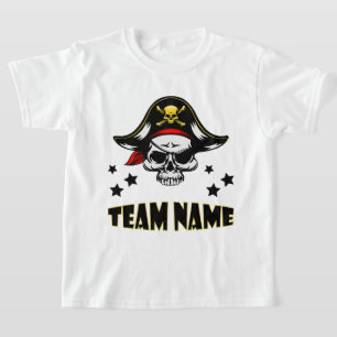 Custom Unique Personalised Kids Pirate T-Shirt