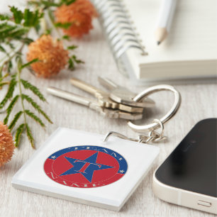 Custom Unique Personalised Team Name Key Ring