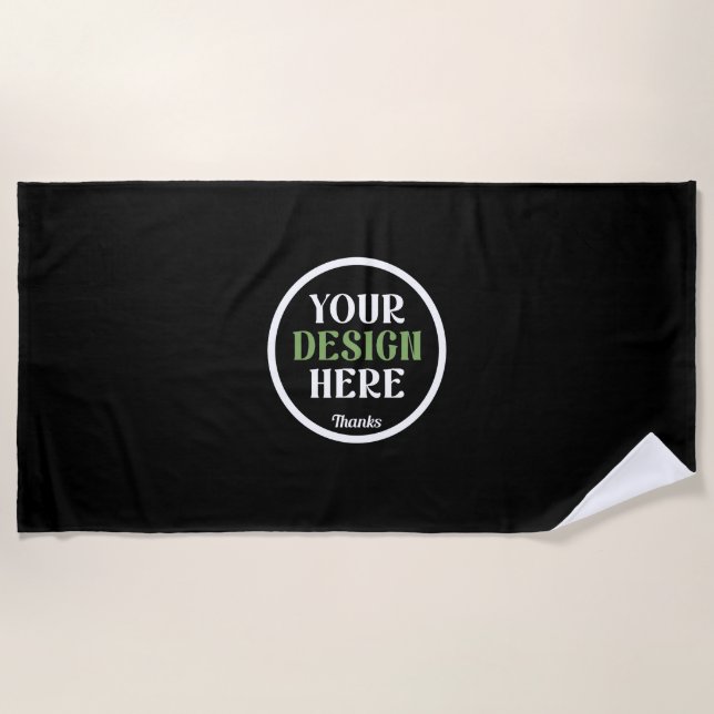 custom, unique, sleek & minimalist beach towel (Front)