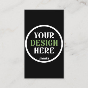 custom, unique, sleek & minimalist business card