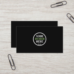 custom, unique, sleek & minimalist business card