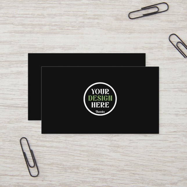 custom, unique, sleek & minimalist business card (Front/Back In Situ)