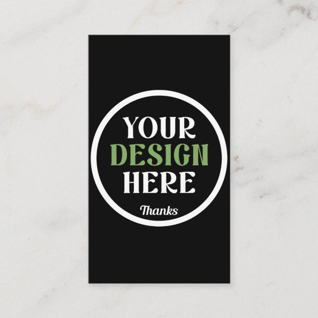 custom, unique, sleek & minimalist  business card (Front)