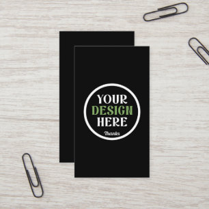 custom, unique, sleek & minimalist business card
