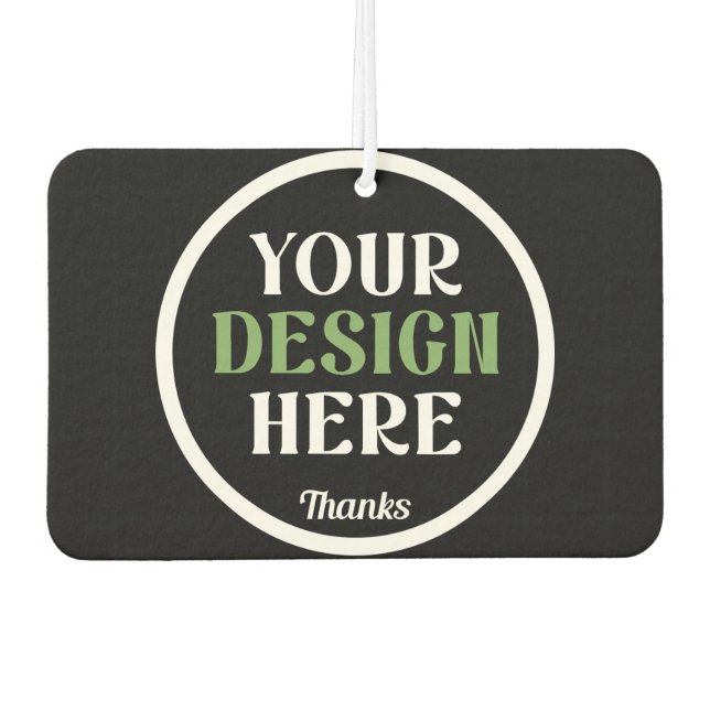 custom, unique, sleek & minimalist car air freshener (Front)