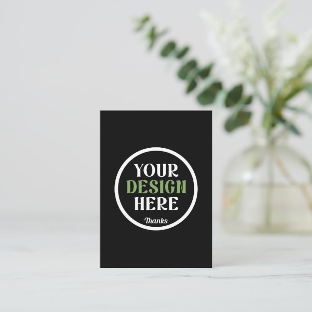 custom, unique, sleek & minimalist card (Standing Front)