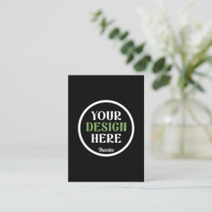 custom, unique, sleek & minimalist card