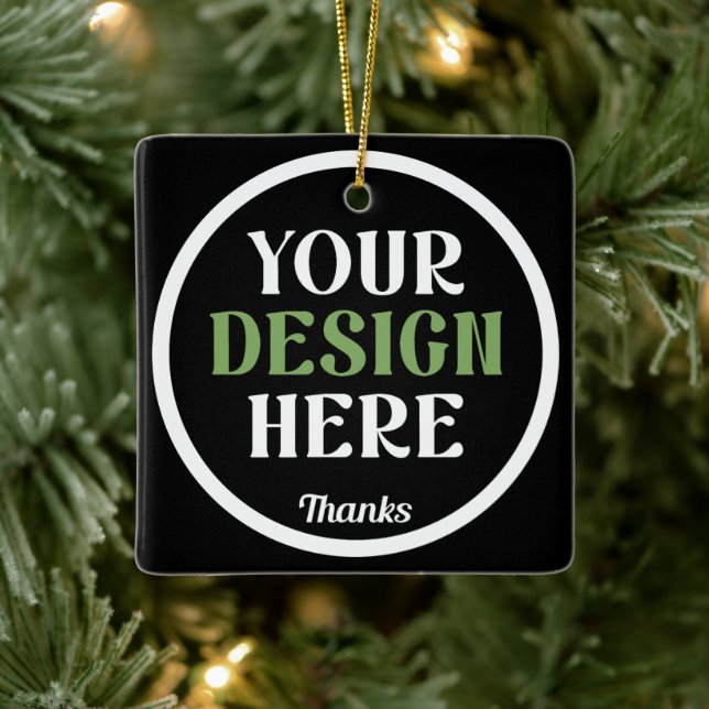custom, unique, sleek & minimalist ceramic ornament (Tree)