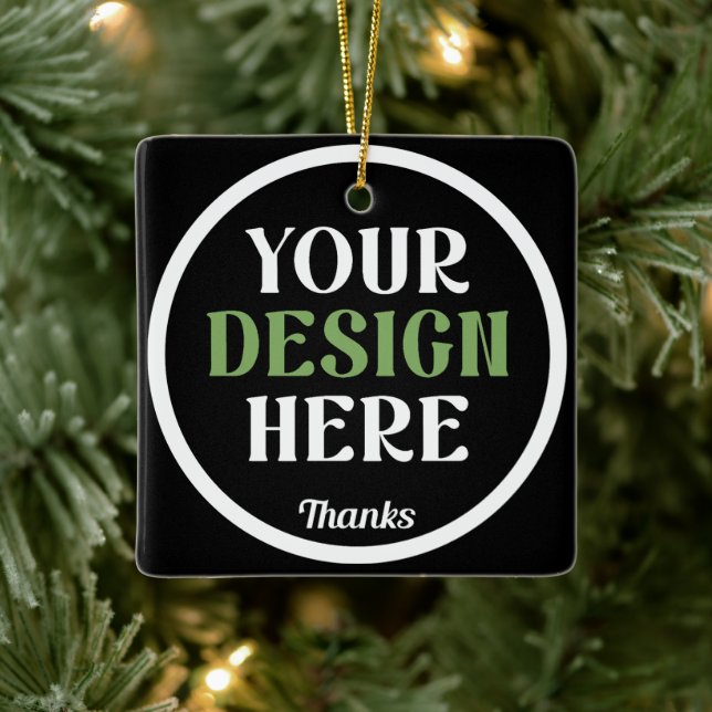 custom, unique, sleek & minimalist ceramic ornament (Tree)