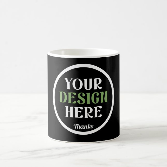 custom, unique, sleek & minimalist coffee mug (Center)