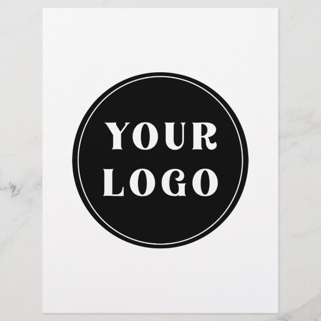 custom, unique, sleek & minimalist custom letterhead (Front)