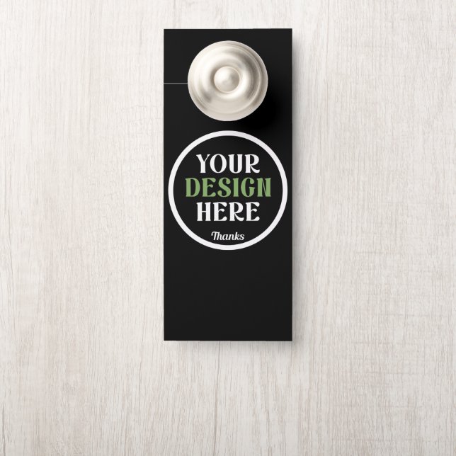 custom, unique, sleek & minimalist door hanger (On Knob)